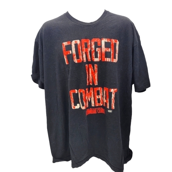 Forged In Combat: BCC AEW (All Elite Wrestling) Men's XXXL Shirt Black - Picture 1 of 6